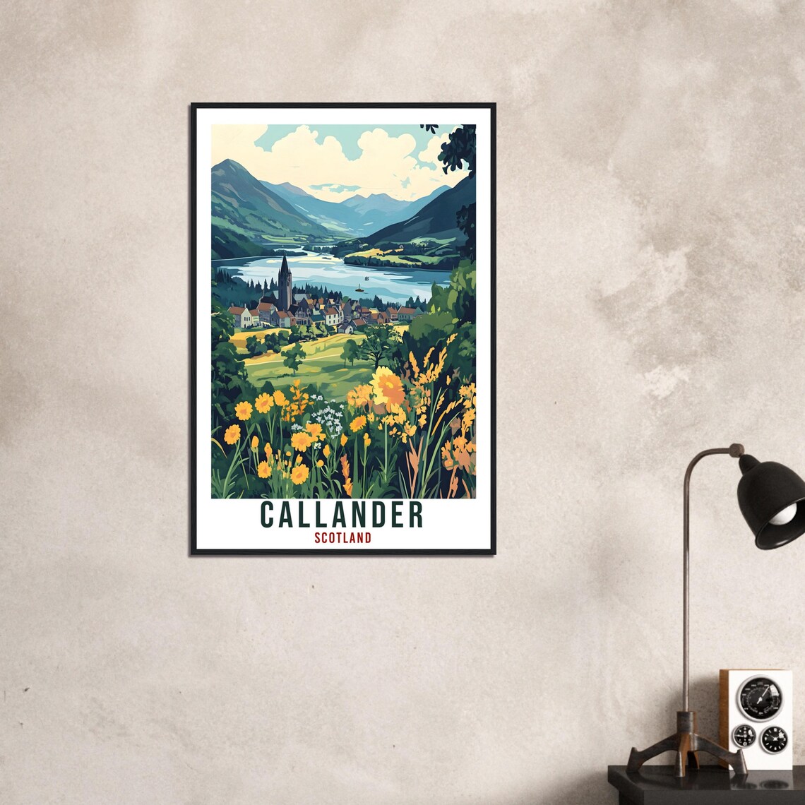 Callander Scotland Vintage Loch Valley Travel Classic Poster - Image 3