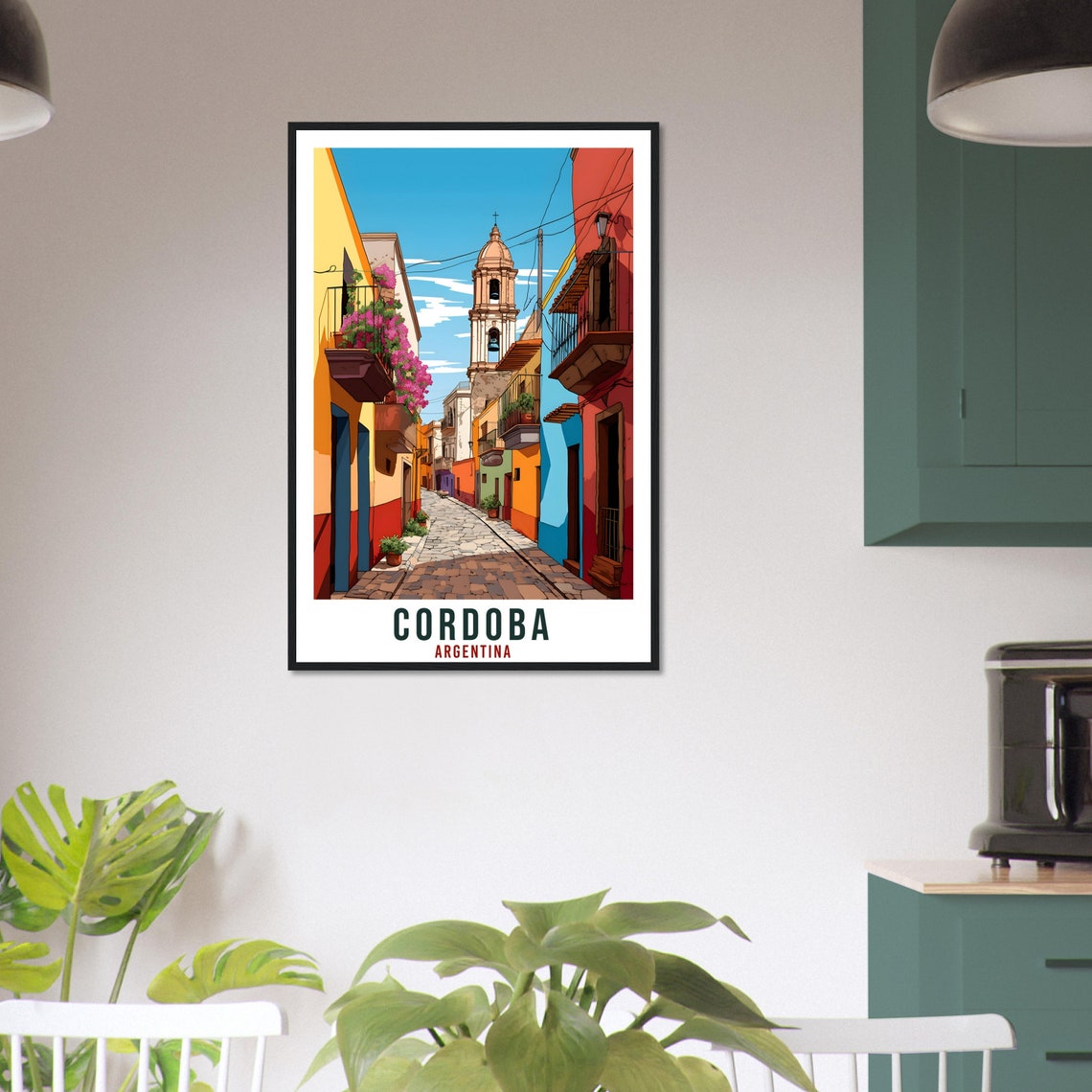 Cordoba Travel Poster Wall Art Cordoba Argentina City Landscape Artwork Cordoba Art Gifts Cordoba Travel Print Argentinian Art Lovers Gift - Image 2