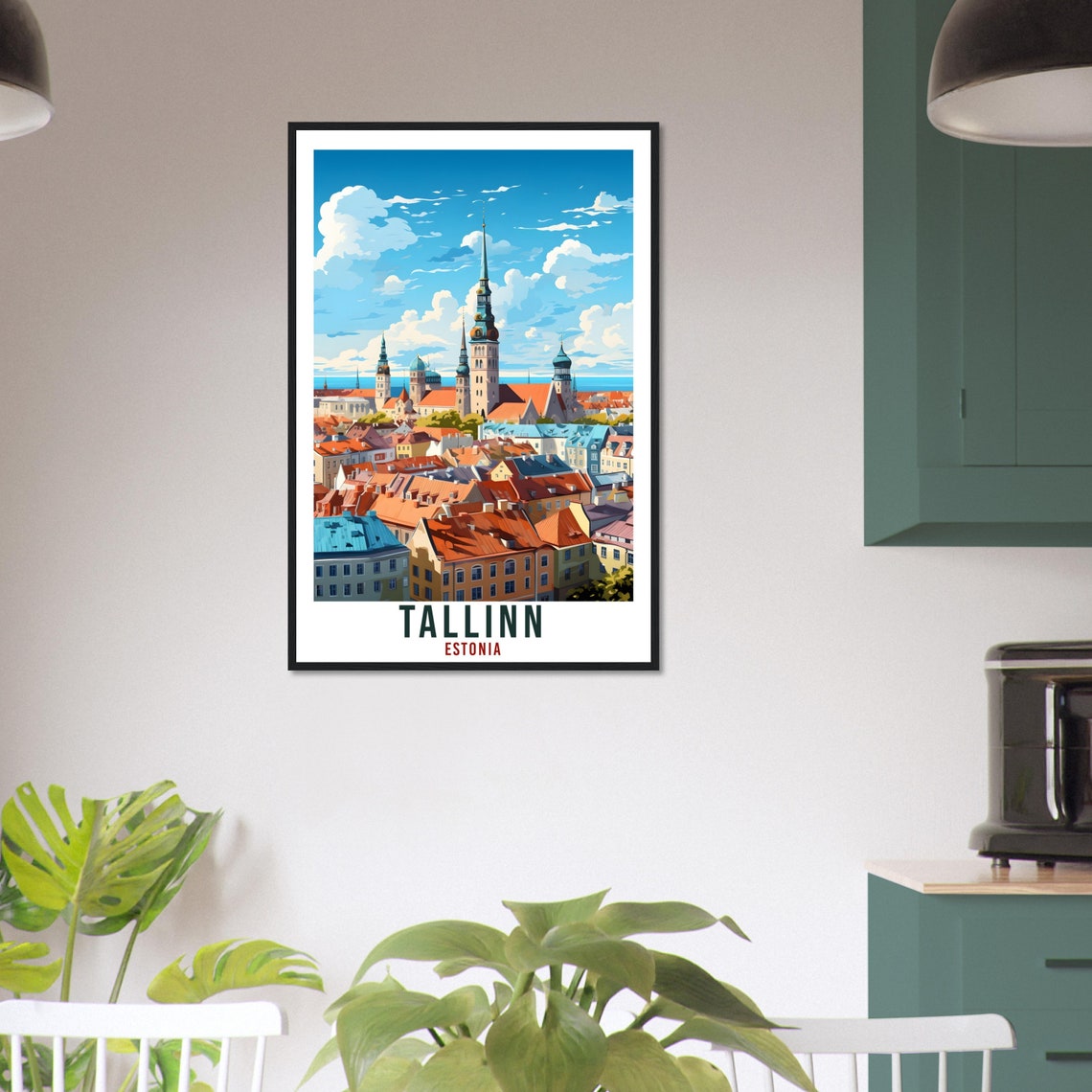 Tallinn Print Estonia Travel Gift Wall Art Tallinn Wall Hanging Home Dcor Tallinn Art Lovers Estonia Artwork Print Tallinn Landmark Poster - Image 4