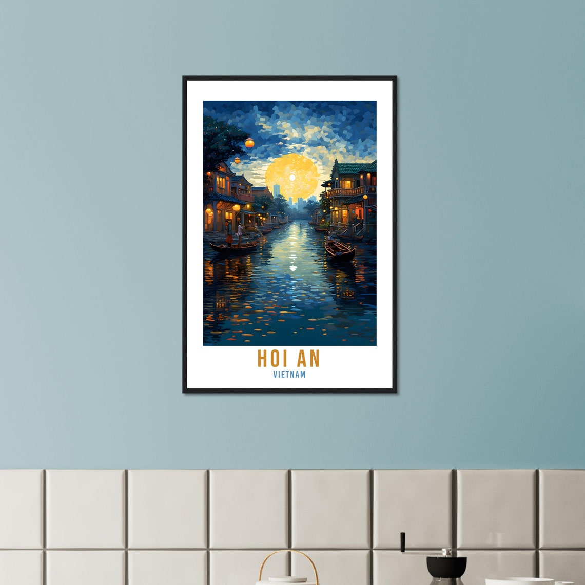 Hoi An Vietnam Travel Print Wall Art Hoi An Wall Hanging Home Dcor Hoi An Gift Art Lovers Vietnam Art Lover Gift Print Hoi An Vietnam Print - Image 3