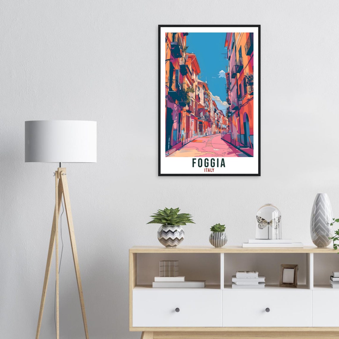 Foggia Travel Print Italy Wall Art Foggia Wall Hanging Home Living Dcor Foggia Gift Art Lovers Italy Artwork Gift Italian Travel Poster - Image 3