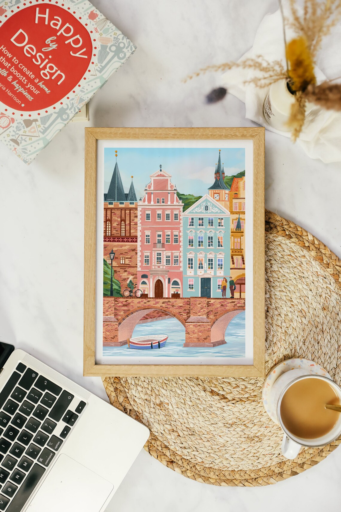 Prague Travel Poster, Housewarming Gift Decor - Image 2