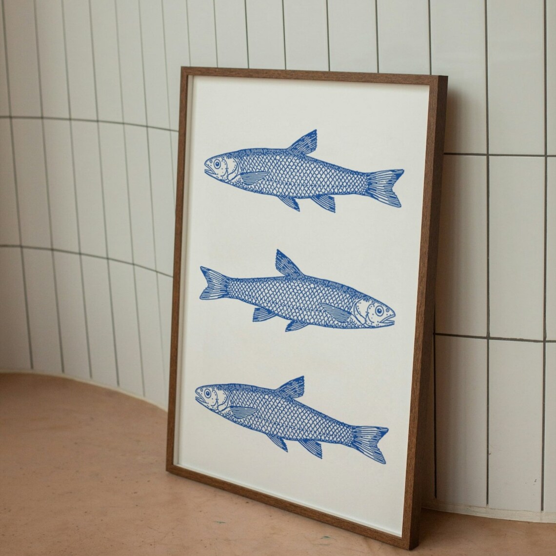 Retro Fish Kitchen Poster, Neutral Home Decor - Image 3