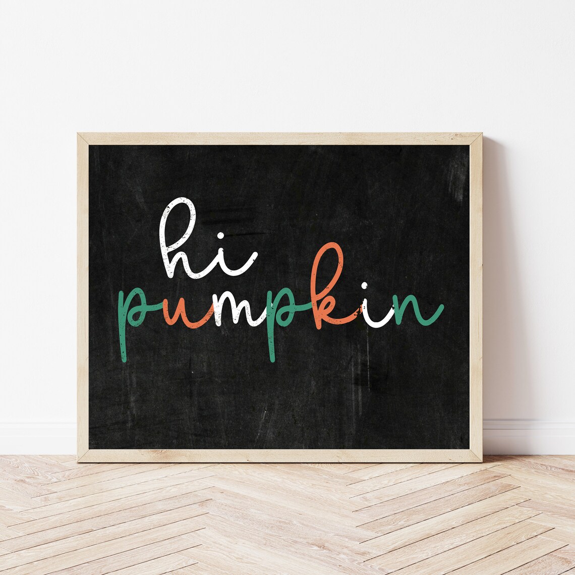 Boho Fall Pumpkin Rustic Autumn Art Print