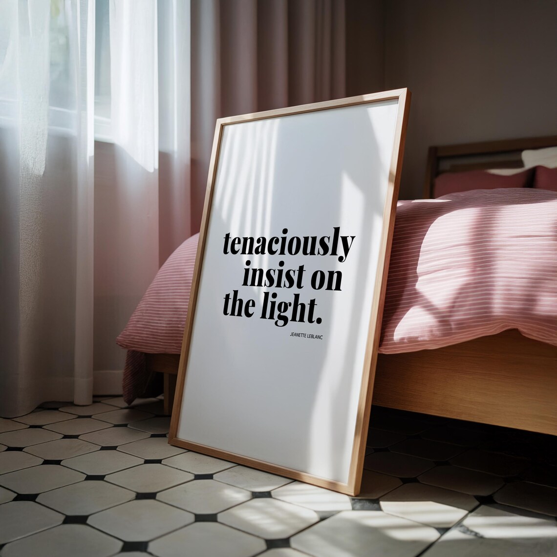 Motivational Wall Art, Modern Typography Quote