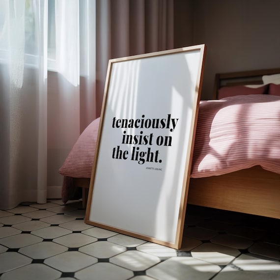 Motivational Wall Art, Modern Typography Quote