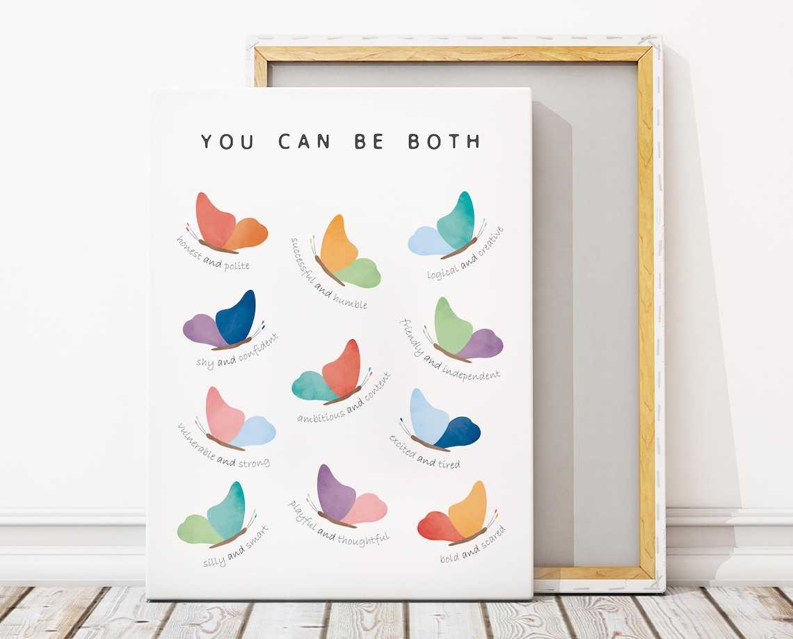 You Can Be Both Poster, Therapy Office Decor - Image 2
