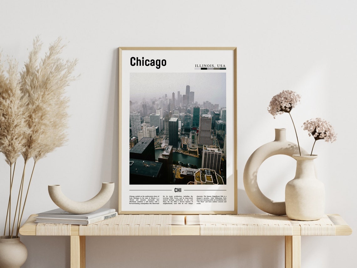 Chicago Print Chicago Poster Chicago Wall Art United States Photo United States Poster United States Print - Image 6