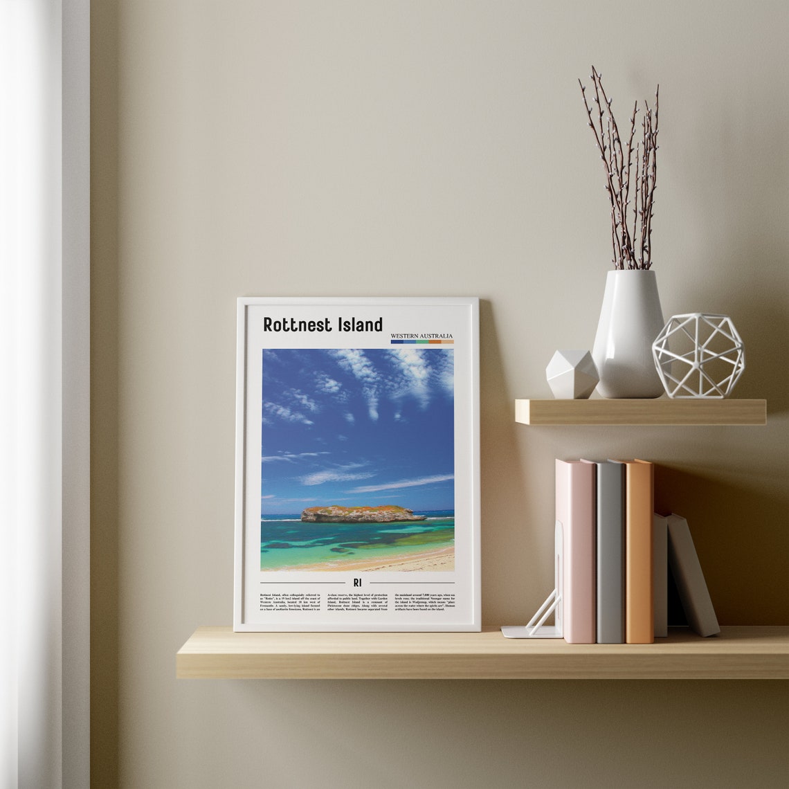 Rottnest Island Print Rottnest Island Poster Rottnest Island Wall Art Oil Painting Poster City Artwork Travel Artwork Travel Wall Art - Image 3