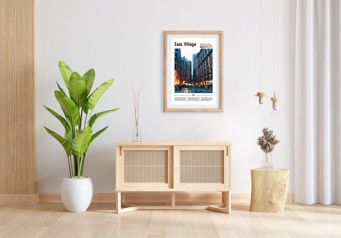 East Village Print East Village Poster East Village Wall Art Oil Painting Poster City Print City Artwork Travel Artwork Travel Wall Art - Image 6