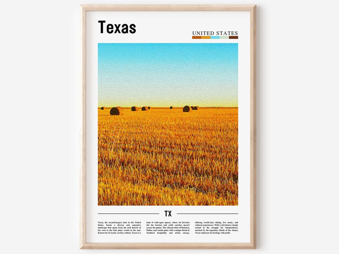 Texas Poster Texas Print Texas Wall Art Texas Photo United States Photo United States Poster United States Print