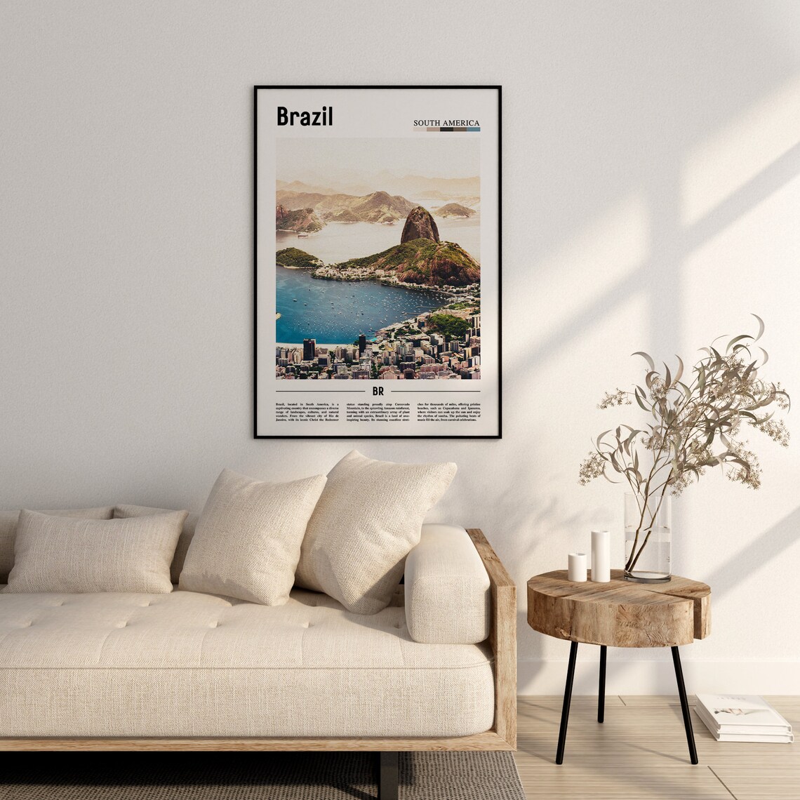 Brazil Poster Brazil Print Brazil Wall Art South America Poster South America Print Travel Poster - Image 2
