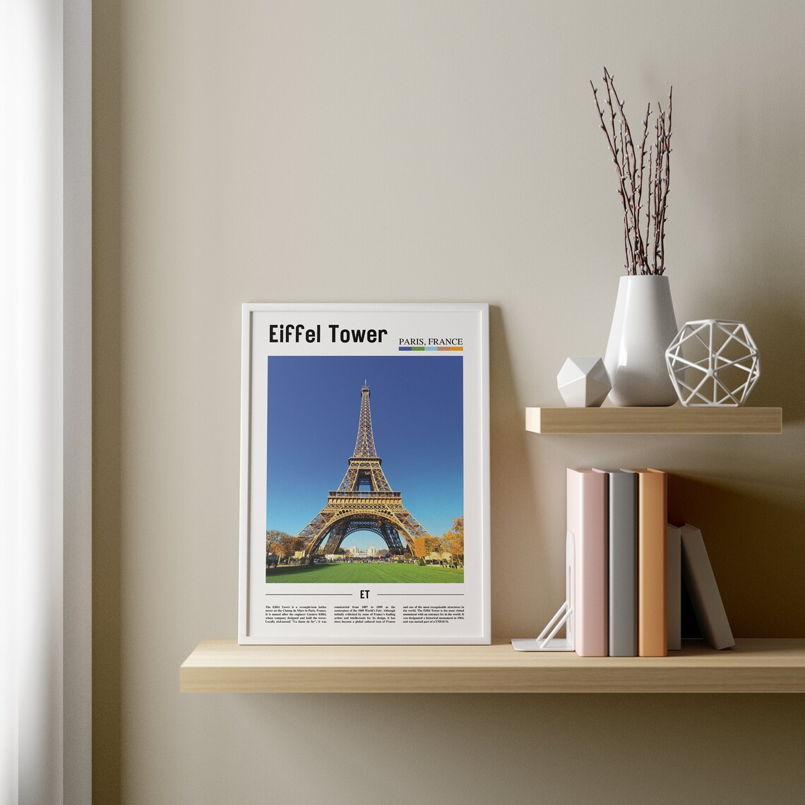 Eiffel Tower Oil Painting, Travel Artwork - Image 3