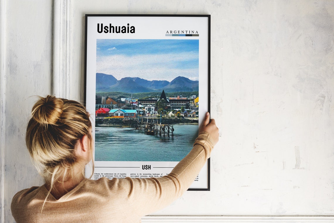 Ushuaia Poster Ushuaia Print Ushuaia Wall Art South America Poster South America Print Travel Poster - Image 5