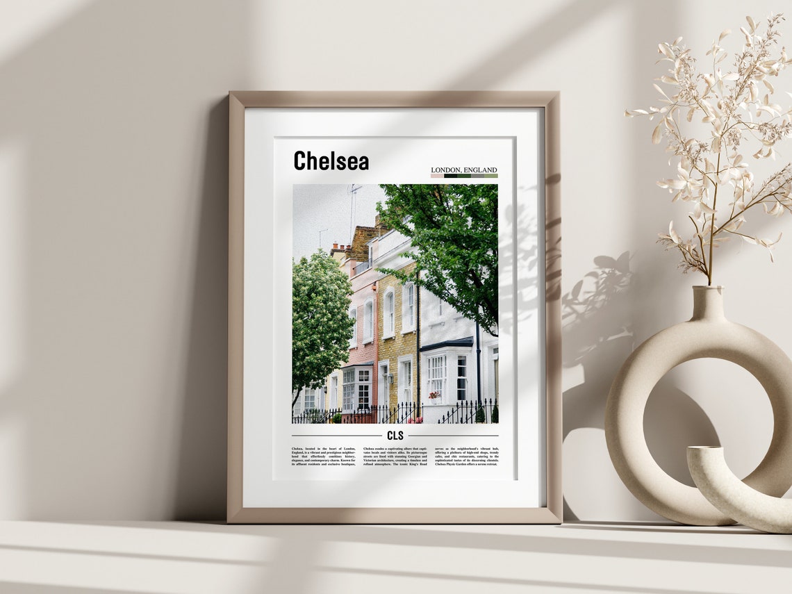 Chelsea Poster Chelsea Print Chelsea Wall Art Europe Photo Europe Poster Europe Print Travel Poster - Image 3