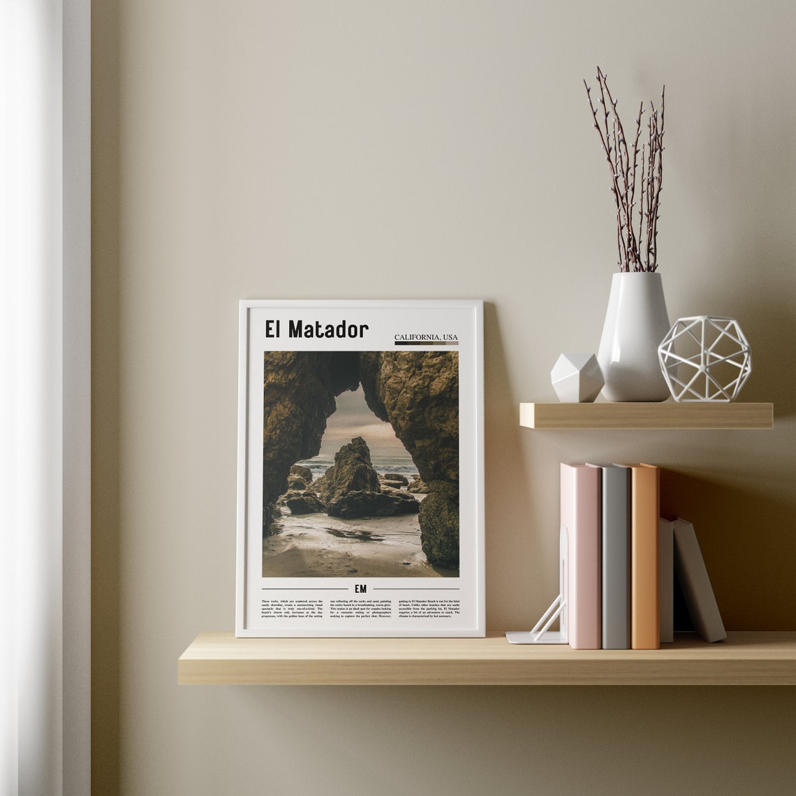 El Matador Print El Matador Poster El Matador Wall Art Minimal Travel Print Minimal City Poster Travel Destination Oil Painting Poster - Image 2