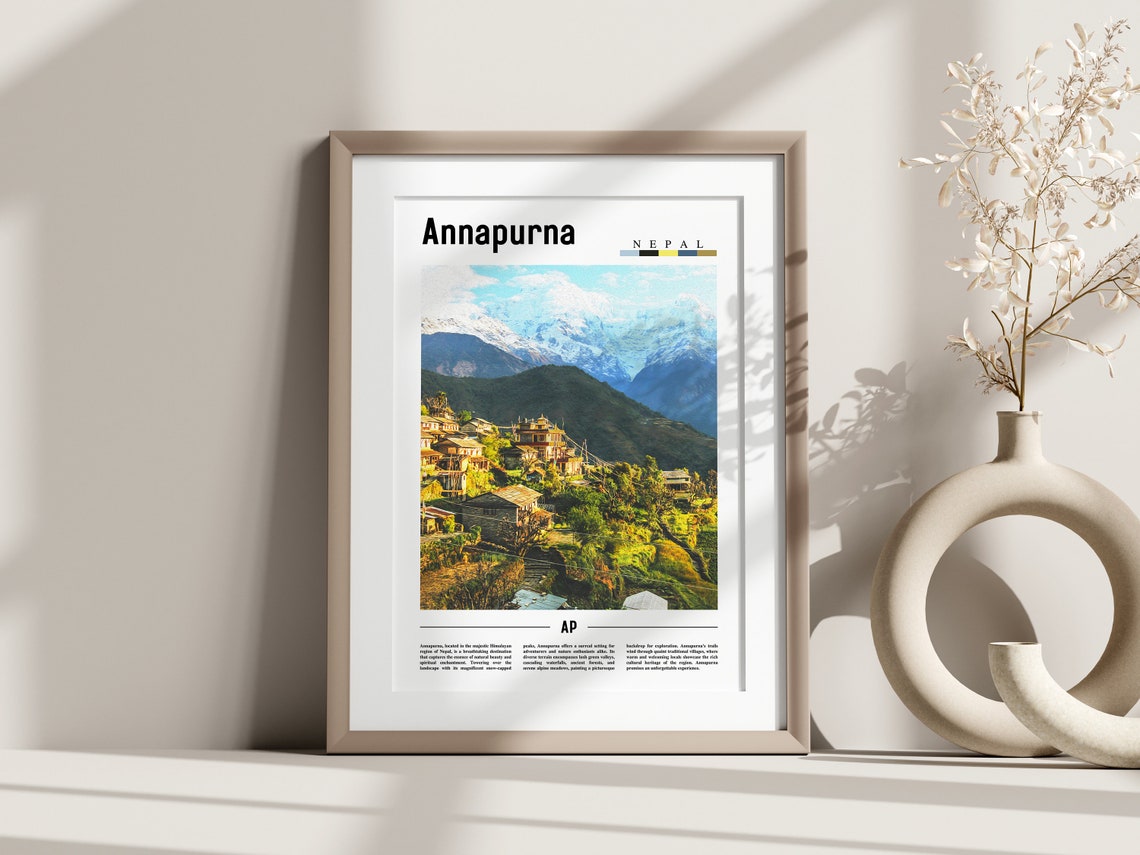 Annapurna Poster Annapurna Print Annapurna Wall Art United States Photo United States Poster United States Print - Image 3