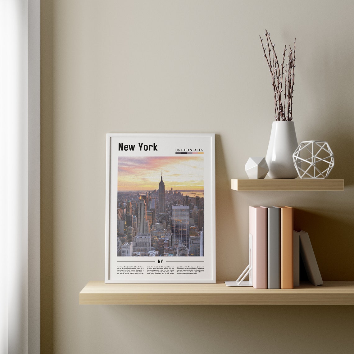 New York Print New York Poster New York Wall Art Oil Painting Poster Colorful City Print City Artwork Travel Artwork Travel Wall Art - Image 3