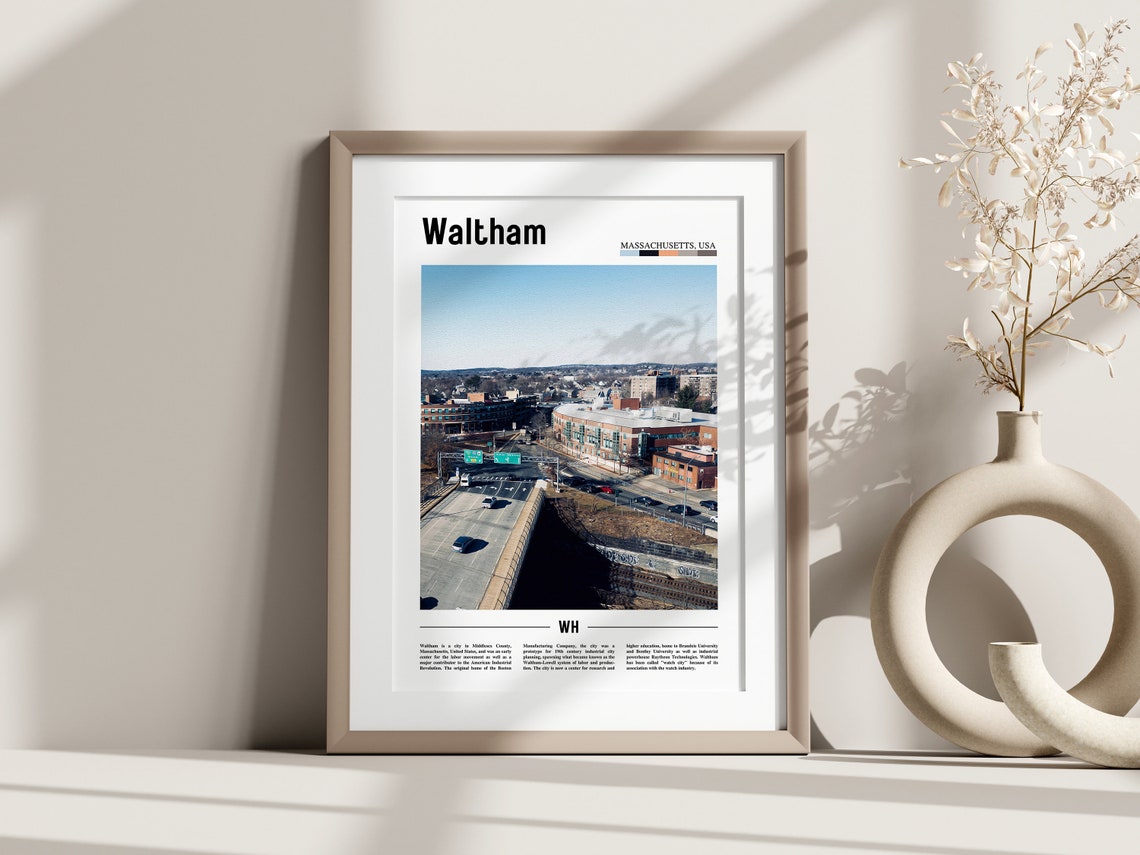 Waltham Poster Waltham Print Waltham Wall Art United States Photo United States Poster United States Print - Image 2