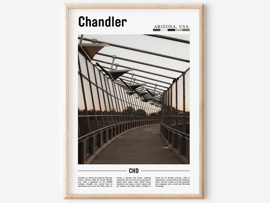 Chandler Poster Chandler Print Chandler Wall Art United States Photo United States Poster United States Print