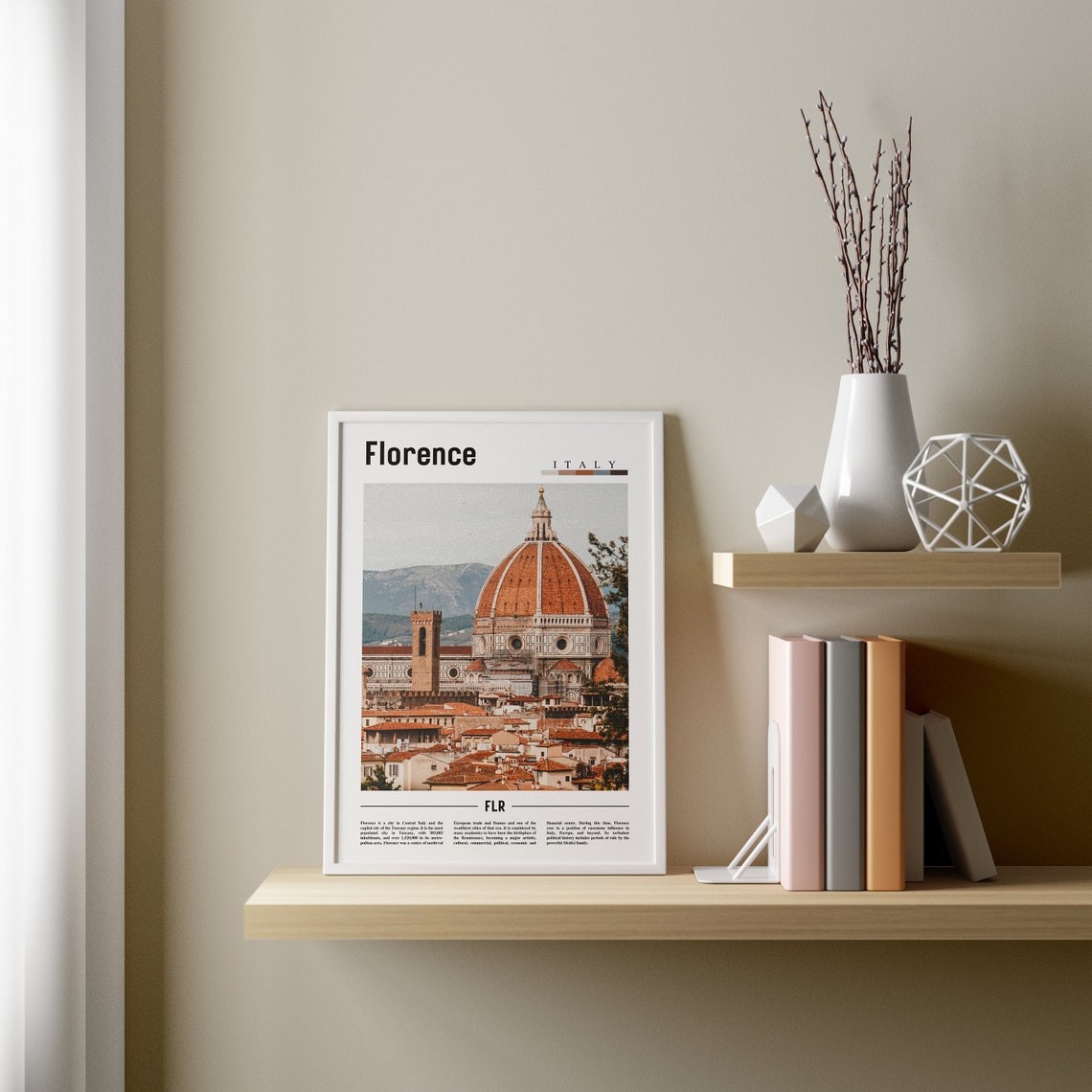 Florence Poster Florence Print Florence Wall Art Italy Photo Italy Poster Italy Print Italy Wall Art Minimal Travel Poster - Image 3