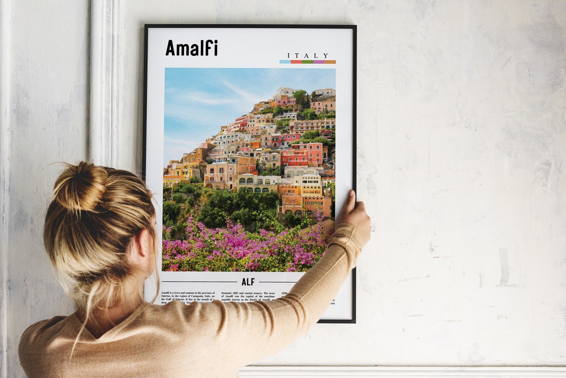 Amalfi Print Amalfi Poster Amalfi Wall Art Italy Photo Italy Poster Italy Print Italy Wall Art Minimal Travel Poster - Image 4