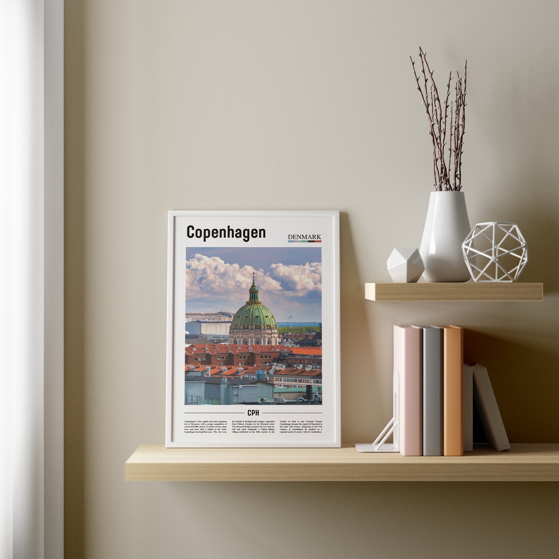 Copenhagen Print Copenhagen Poster Copenhagen Wall Art Oil Painting Poster Colorful City Print City Artwork Travel Artwork Travel Art - Image 4