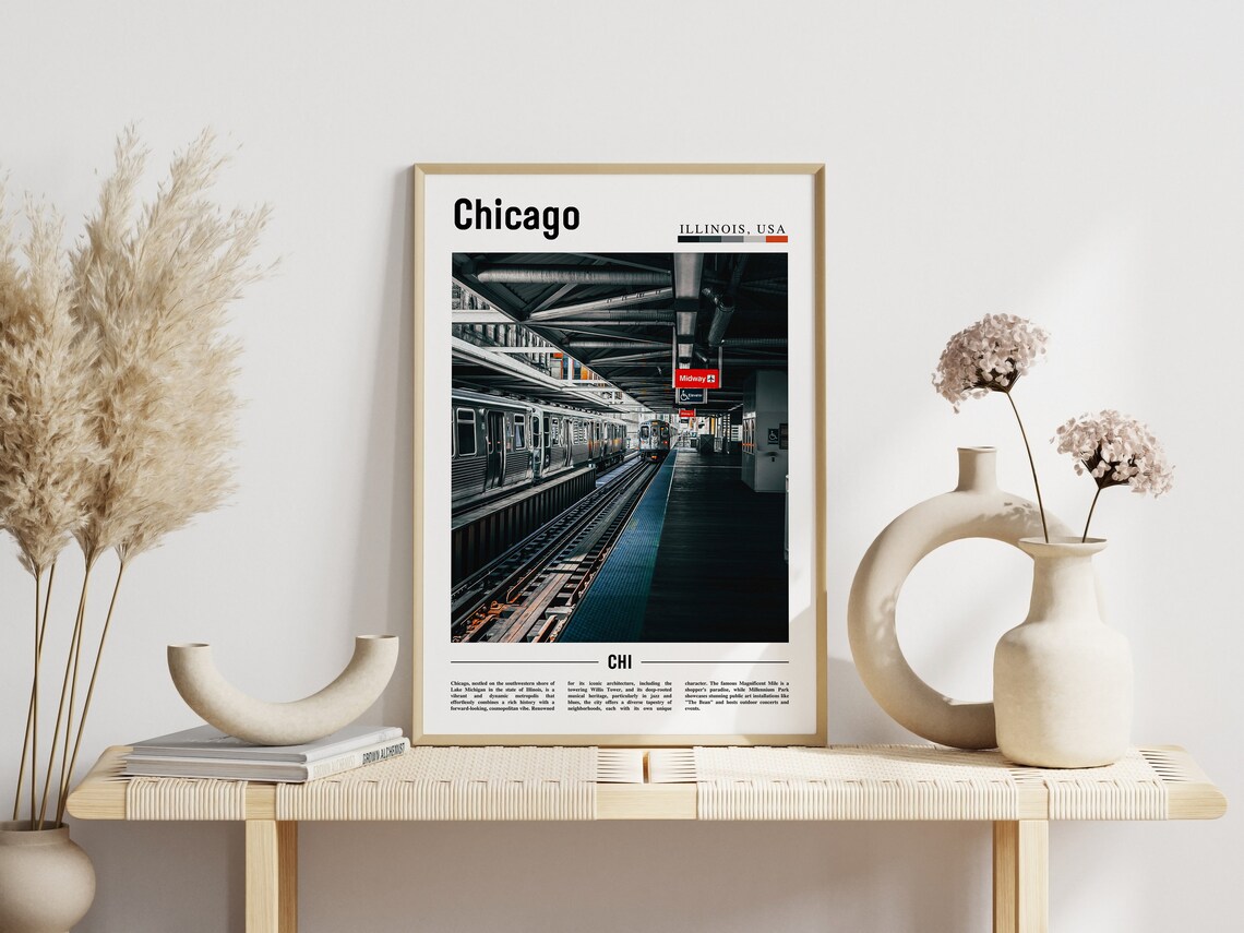 Chicago Travel Poster, United States Photo - Image 6