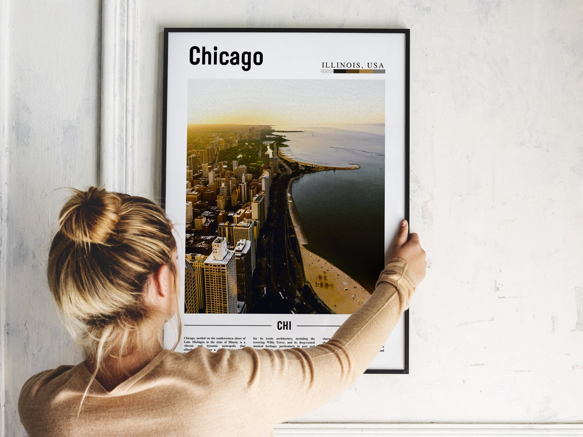 Chicago Print Chicago Poster Chicago Wall Art United States Photo United States Poster United States Print - Image 5