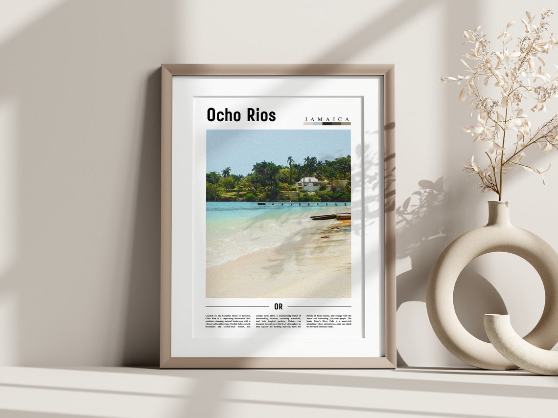 Ocho Rios Poster Ocho Rios Print Ocho Rios Wall Art Caribbean Photo Caribbean Poster Caribbean Print Travel Poster - Image 3