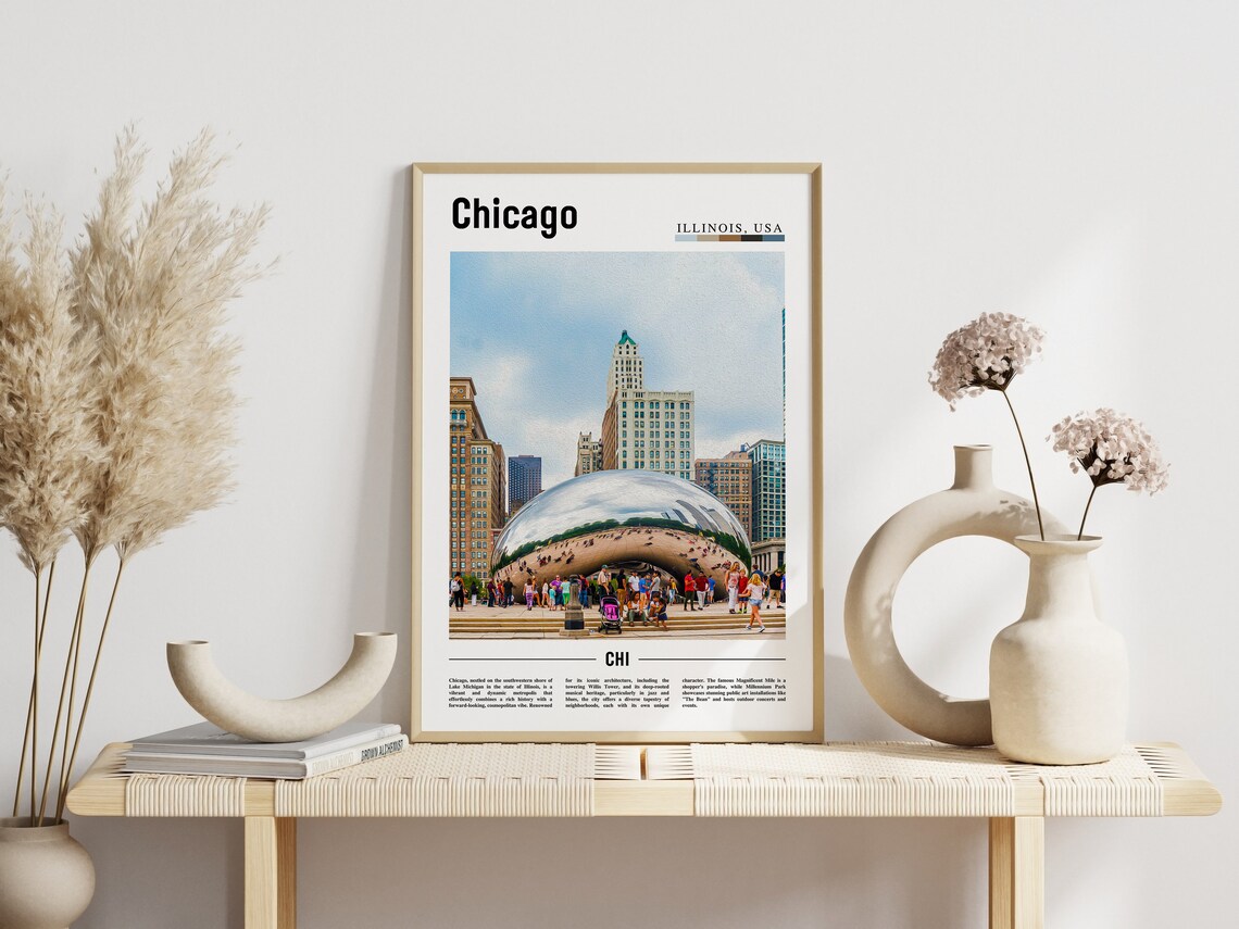 Chicago Travel Poster, United States Photo - Image 6