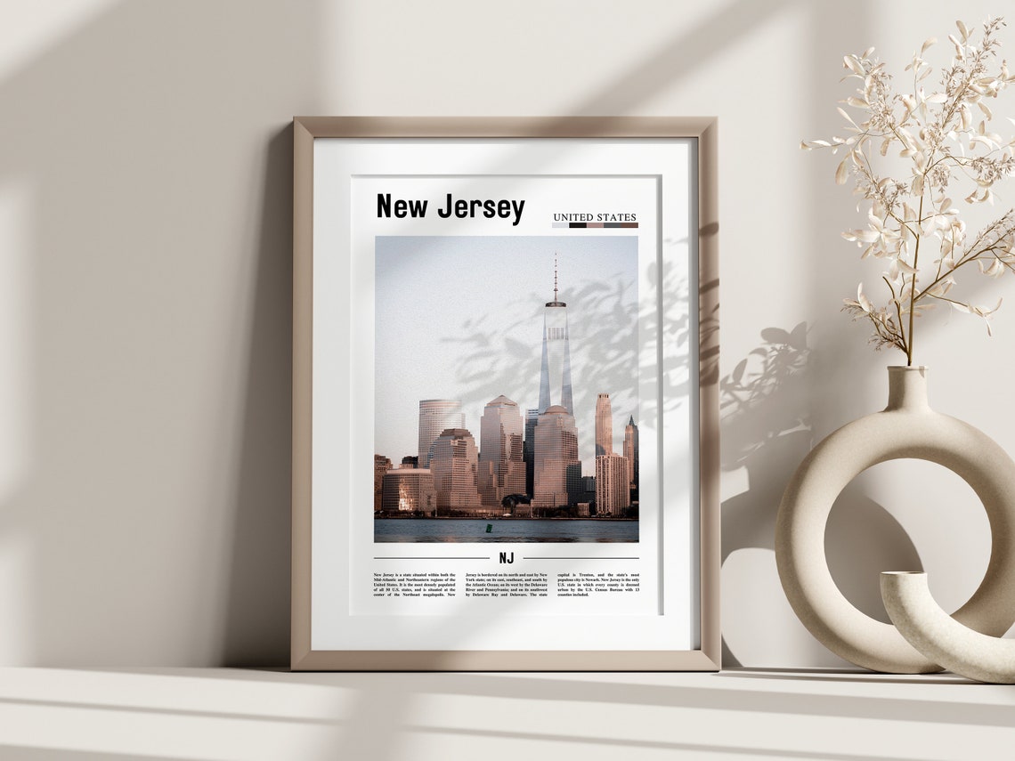 New Jersey Poster New Jersey Print New Jersey Wall Art United States Photo United States Poster United States Print - Image 2