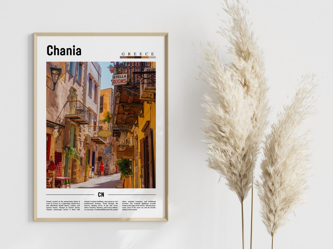 Chania Poster Chania Print Chania Wall Art Europe Photo Europe Poster Europe Print Travel Poster - Image 4
