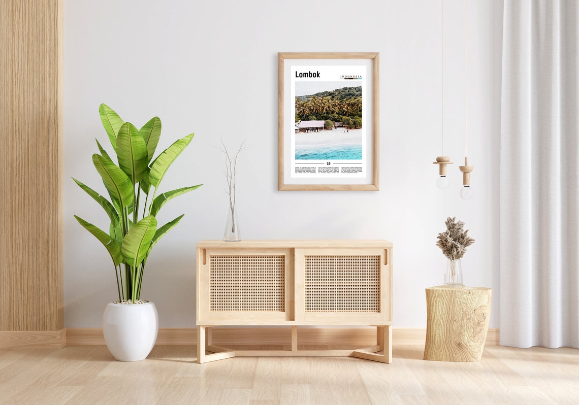 Lombok Poster Lombok Print Lombok Wall Art Asia Print Asia Poster Asia Photo Minimal Travel Poster - Image 4