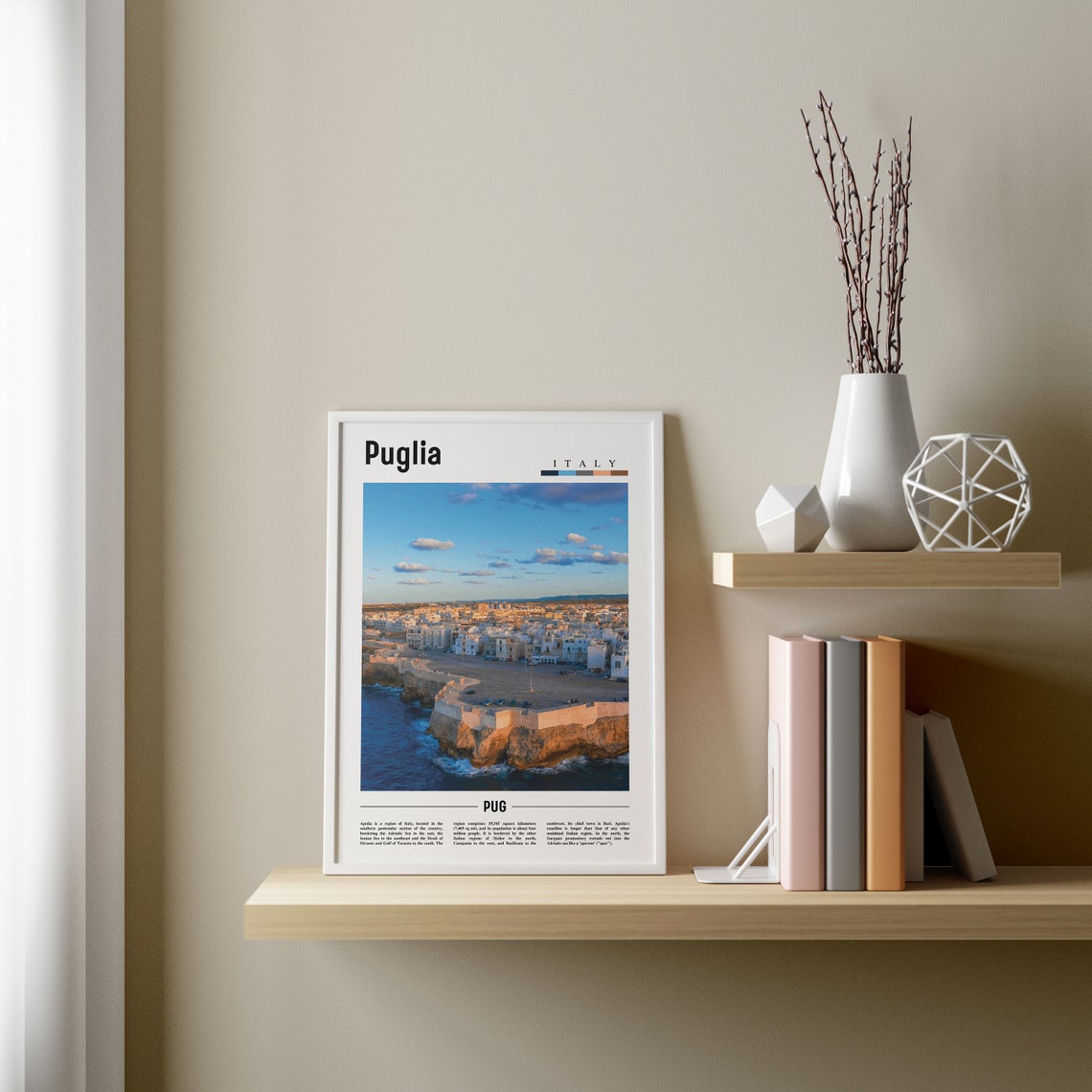 Puglia Print Puglia Poster Puglia Wall Art Italy Photo Italy Poster Italy Print Italy Wall Art Minimal Travel Poster - Image 3