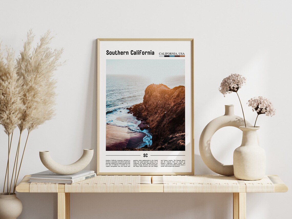 Southern California, Minimal Travel Poster - Image 5