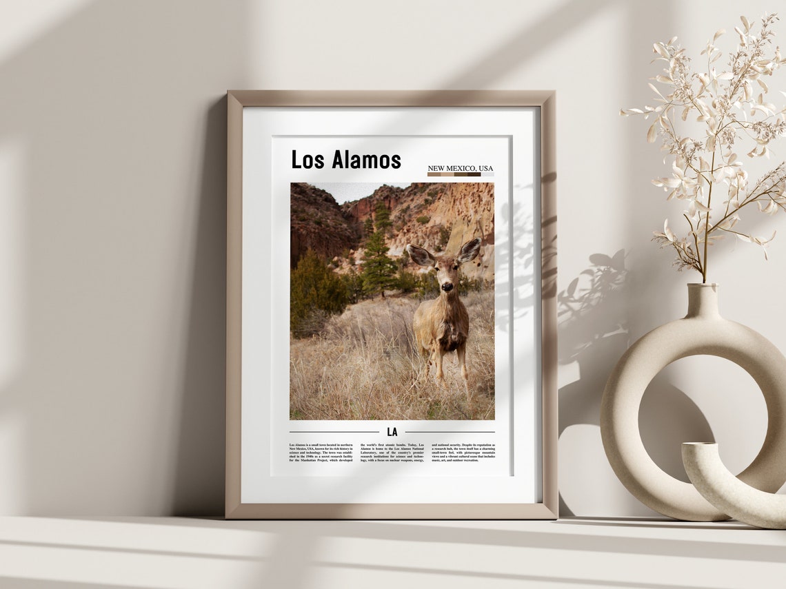 Los Alamos Poster Los Alamos Print Los Alamos Wall Art United States Photo United States Poster United States Print - Image 2