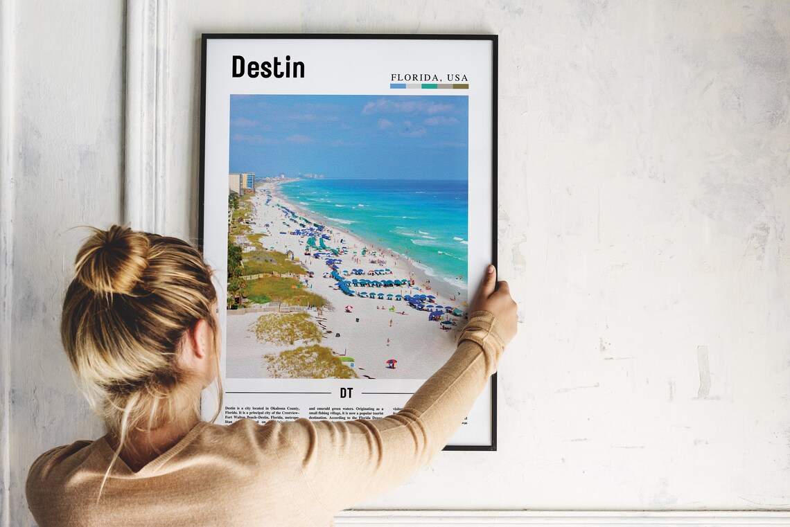 Destin Travel Poster, Colorful City Artwork - Image 4
