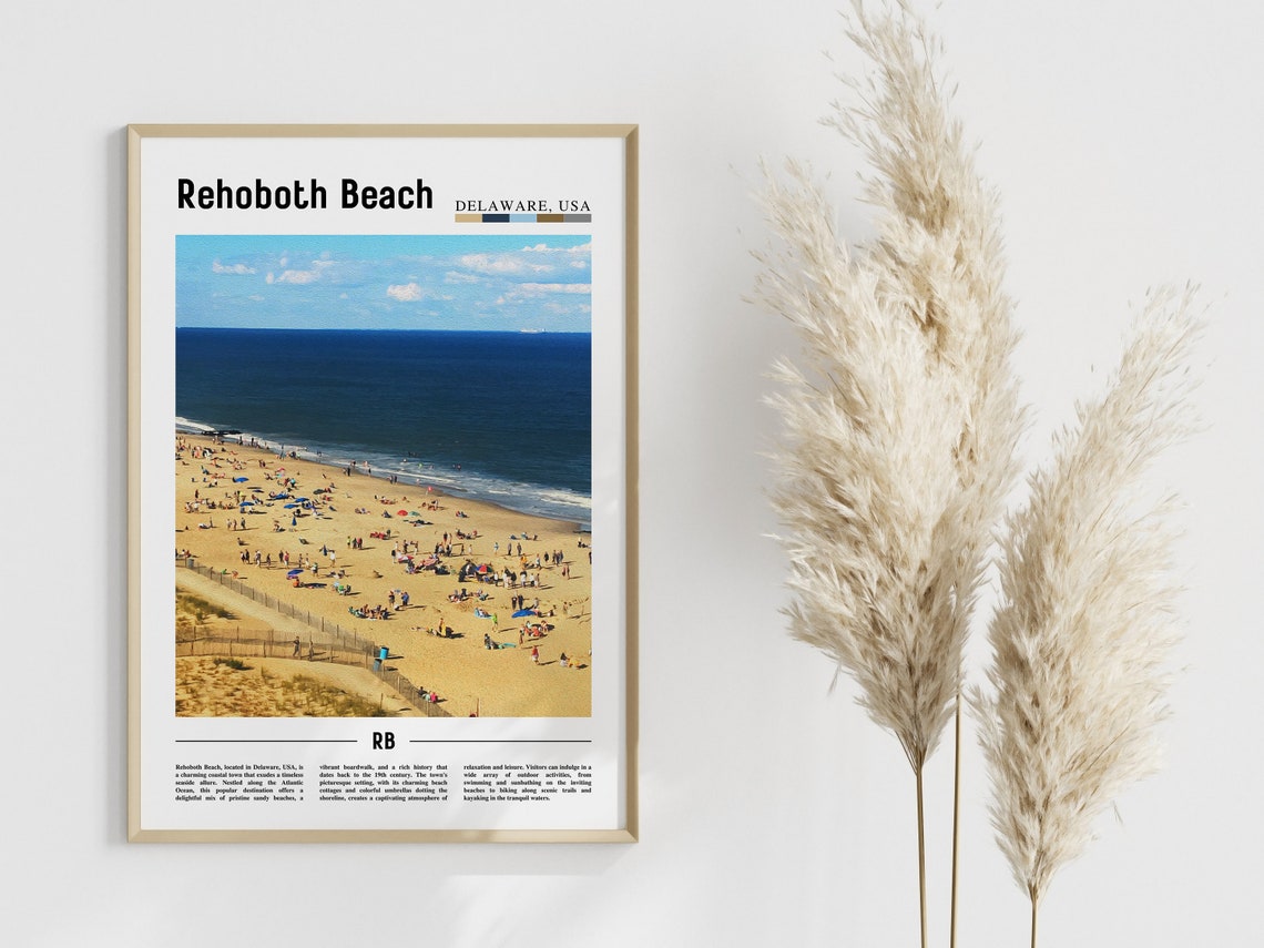 Rehoboth Beach Poster Rehoboth Beach Print Rehoboth Beach Wall Art United States Photo United States Poster United States Print - Image 4