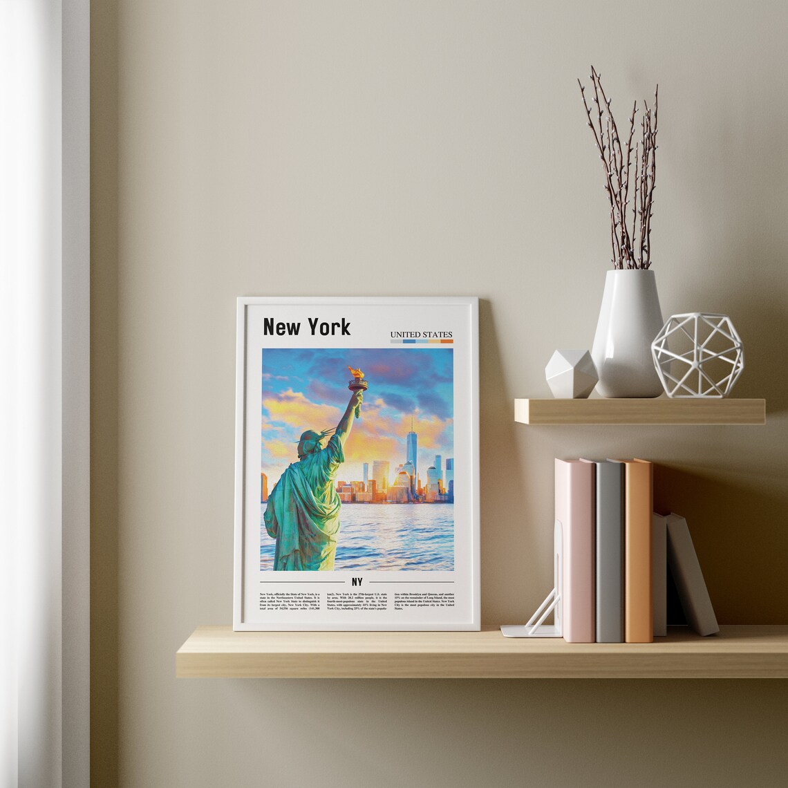 New York Travel Poster, Colorful City Artwork - Image 3