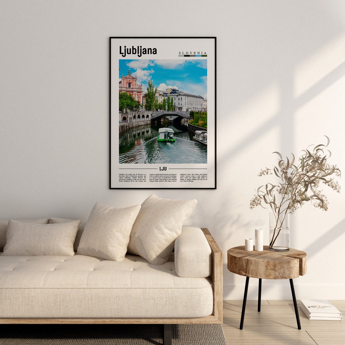 Ljubljana Poster Ljubljana Print Ljubljana Wall Art Europe Photo Europe Poster Europe Print Travel Poster - Image 2