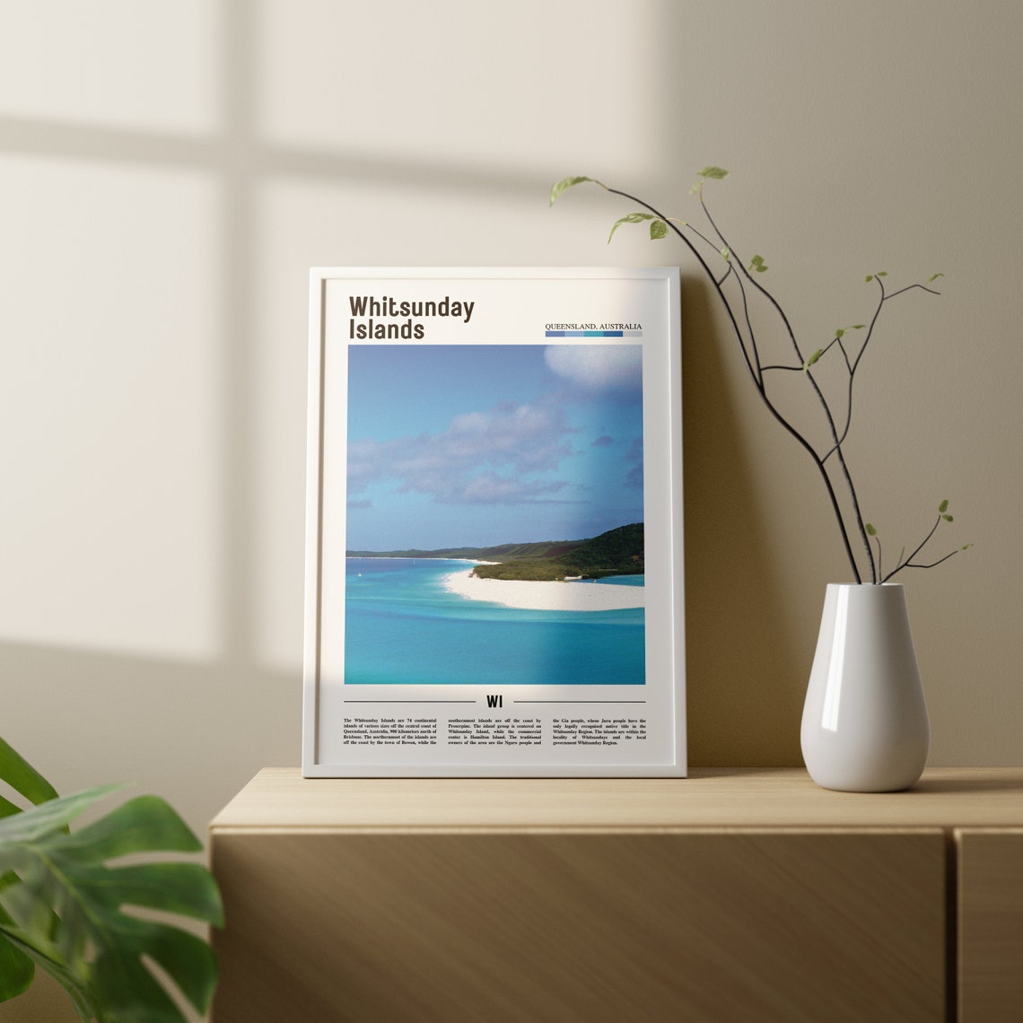 Whitsunday Islands Print Whitsunday Islands Poster Whitsunday Islands Wall Art Oil Painting Poster City Artwork Travel Artwork Travel Art - Image 3