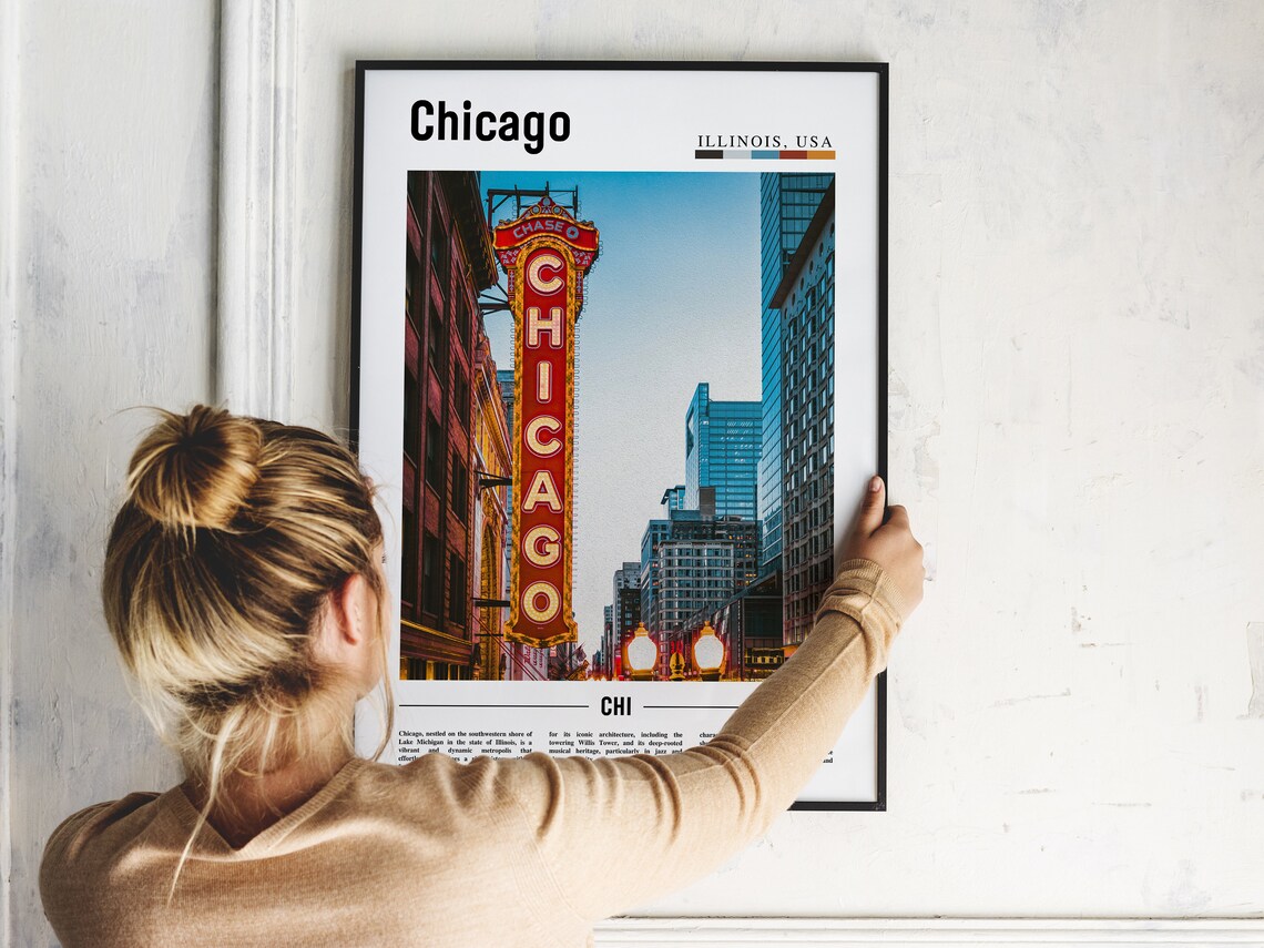 Chicago Travel Poster, United States Photo - Image 5