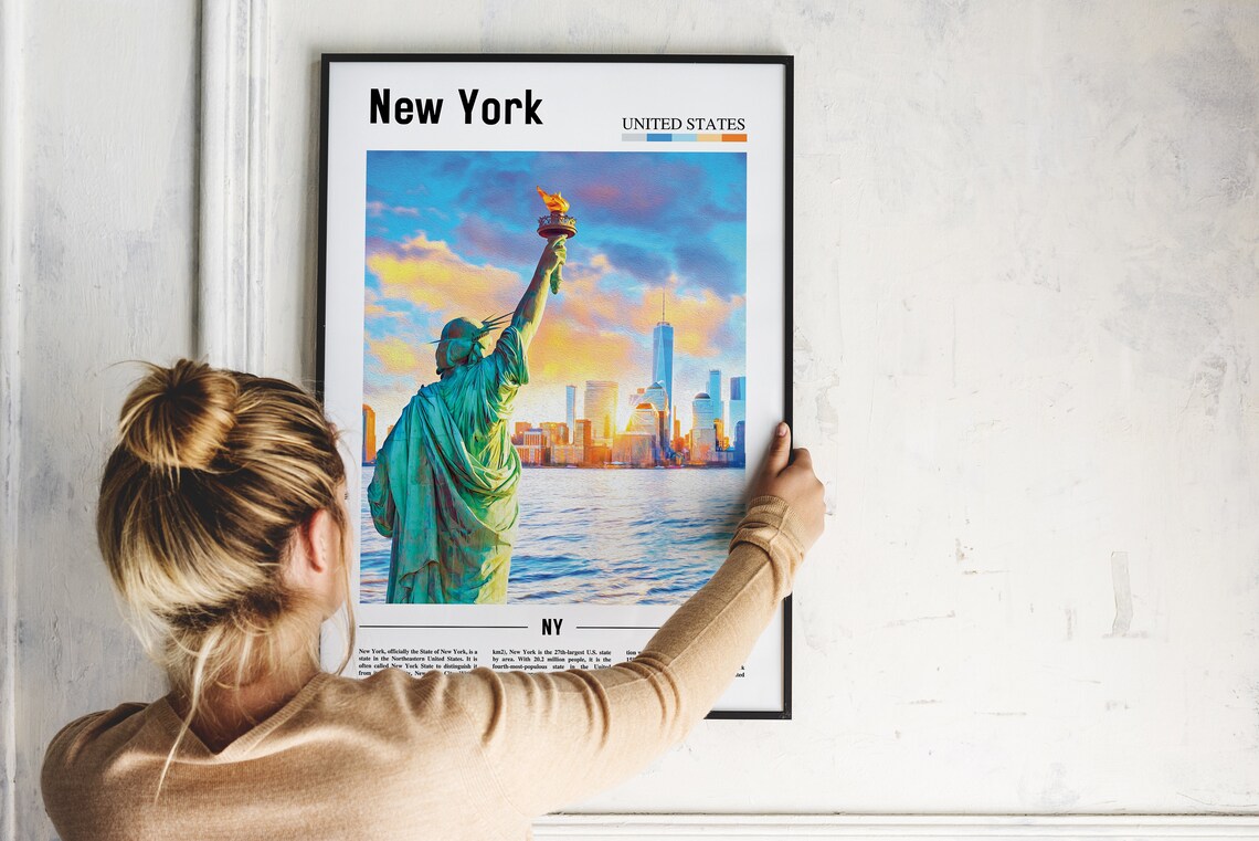 New York Travel Poster, Colorful City Artwork - Image 4