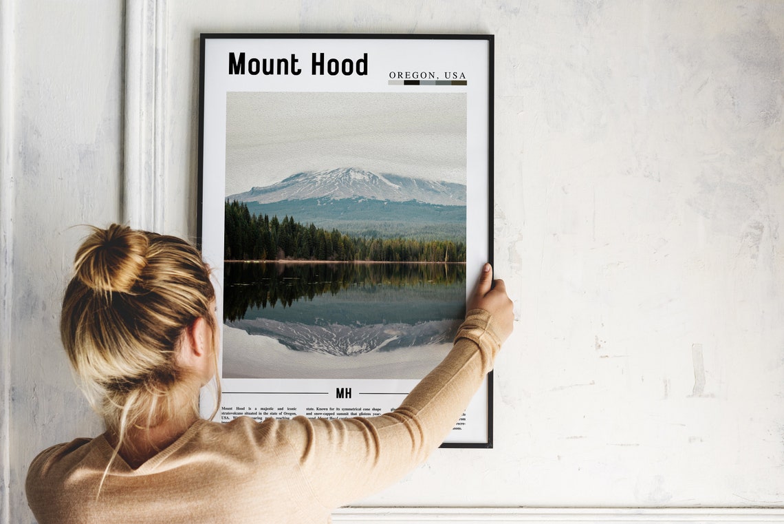 Mount Hood Poster Mount Hood Print Mount Hood Wall Art United States Photo United States Poster United States Print - Image 5