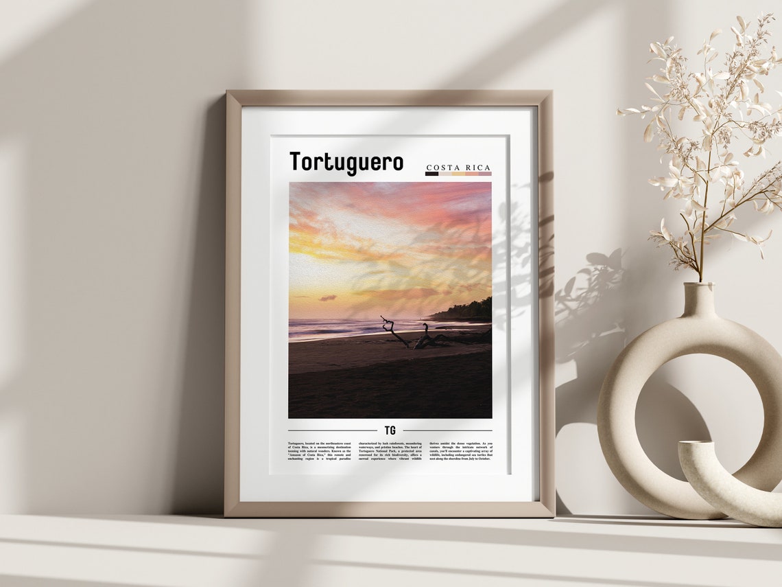 Tortuguero Poster Tortuguero Print Tortuguero Wall Art Central America Poster Central America Print Travel Poster - Image 3