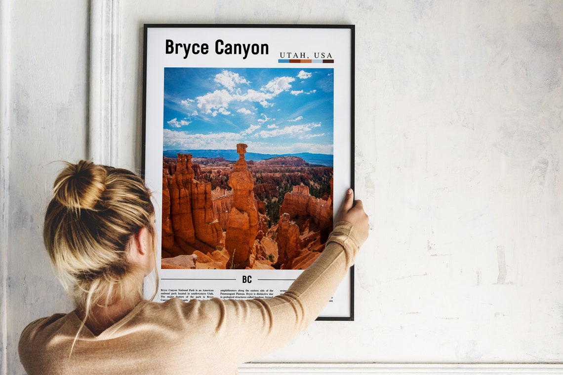 Bryce Canyon Poster Bryce Canyon Print Bryce Canyon Wall Art United States Photo United States Poster United States Print - Image 4