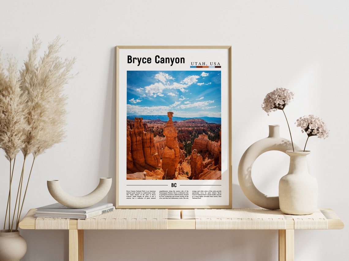 Bryce Canyon Poster Bryce Canyon Print Bryce Canyon Wall Art United States Photo United States Poster United States Print - Image 5