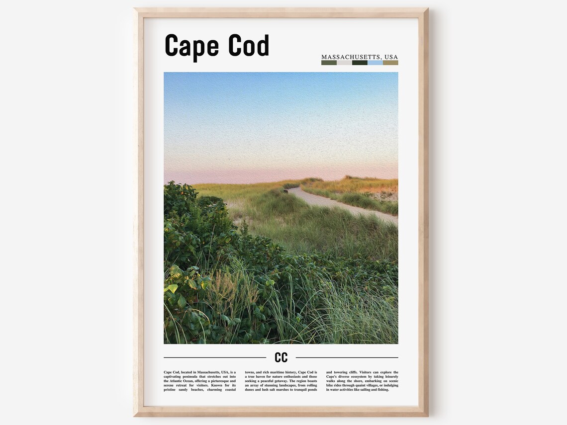 Cape Cod Travel Poster, United States Photo
