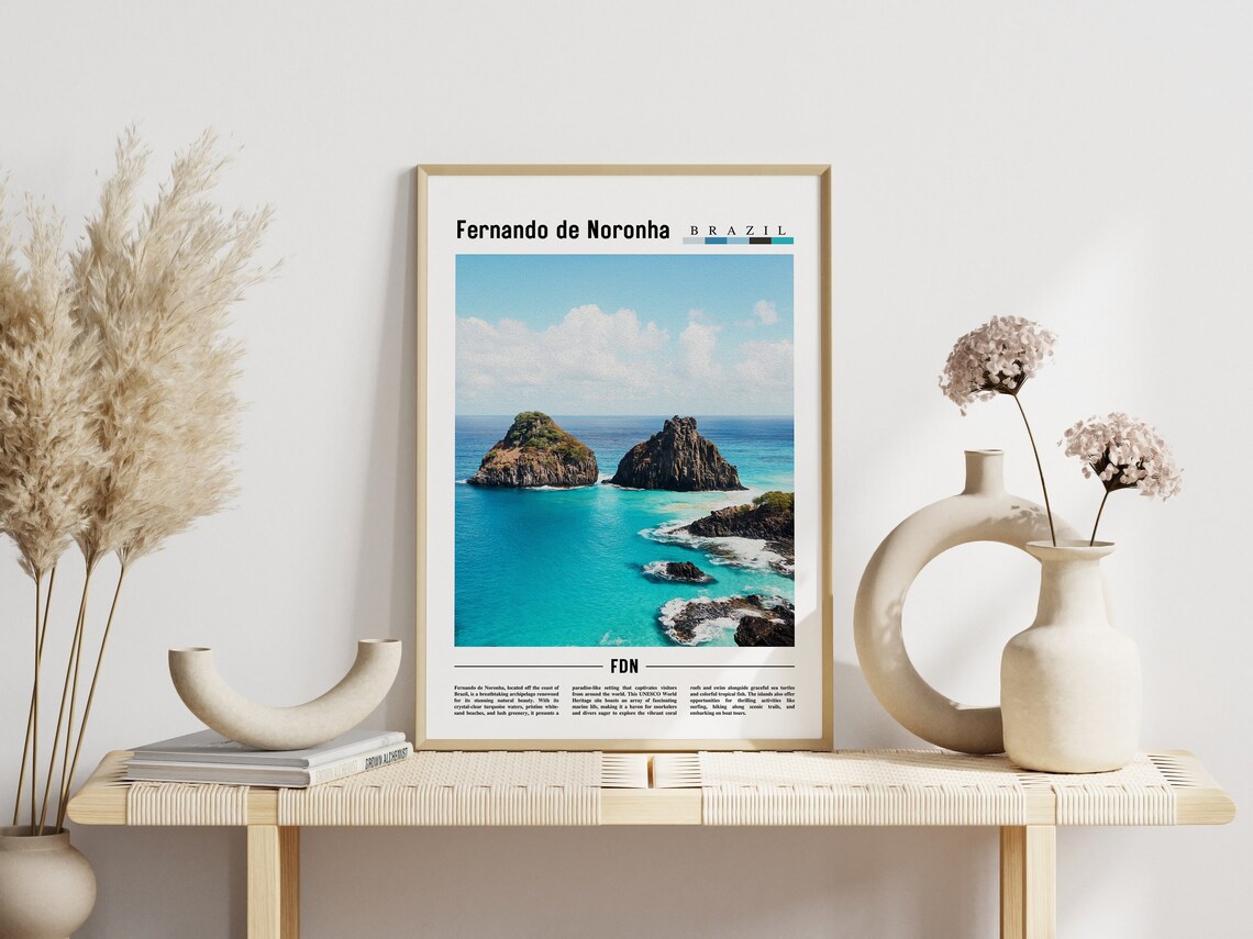 Fernando De Noronha Minimal Travel Art Print - Image 6